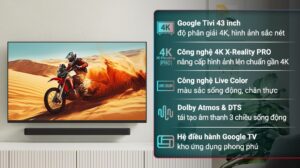 Google Tivi Sony 4K 43 inch K-43S25VM2